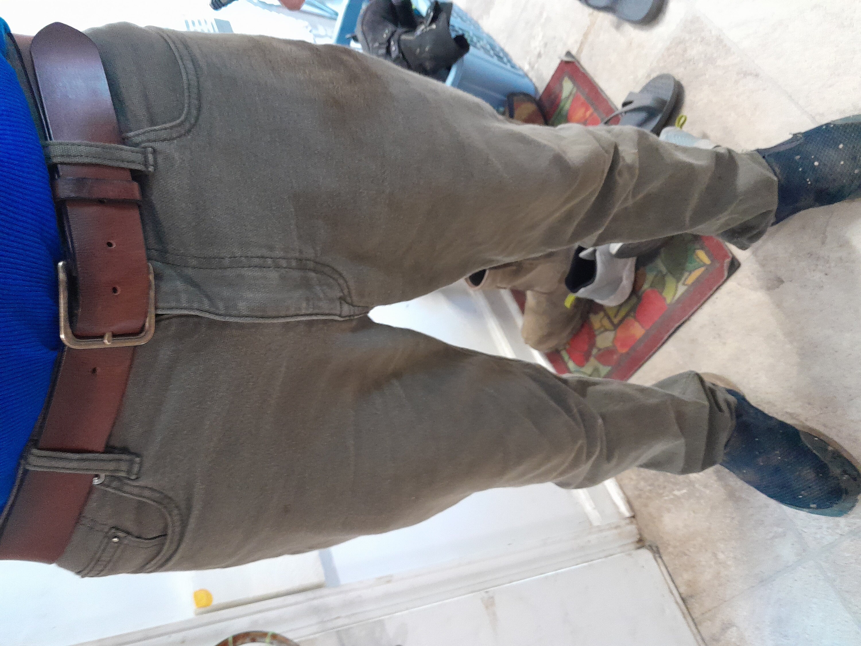 Leather Belt, Buffalo 1.5” Mens Dress Belt Amish Handmade Full Grain Made in USA