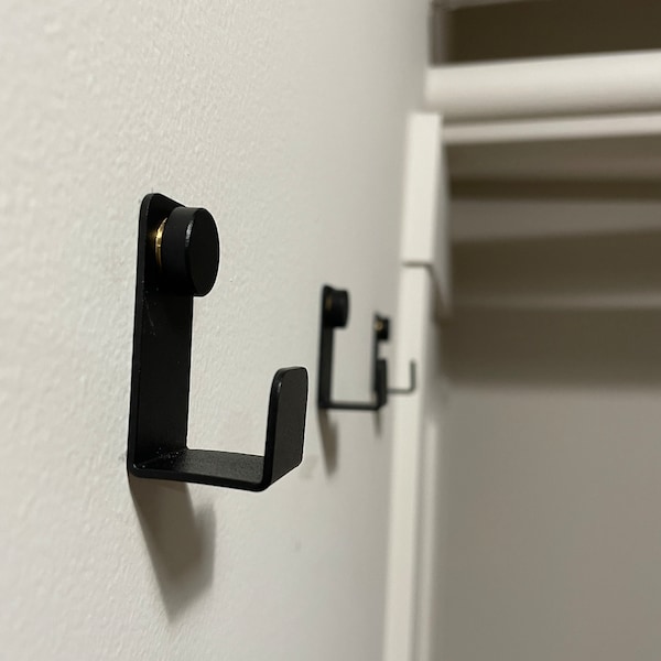 Black Toilet Holder, Modern Toilet Paper Dispenser No Drilling Bathroom Accessories, Minimalist ...