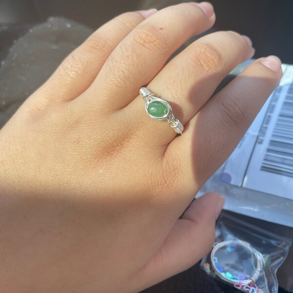 Multi Color Wire Rings - Etsy