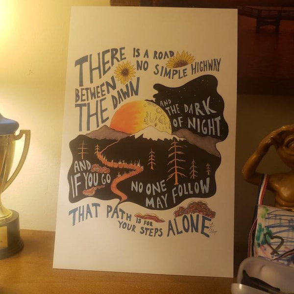 Grateful Dead Ripple Song Lyric Art - Etsy