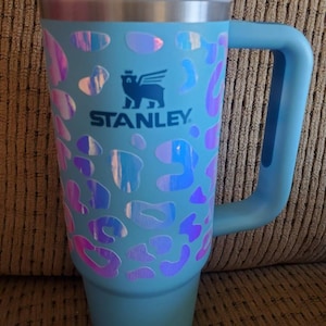 TEYOUYI 2Pcs Leopard Print Vinyl Wrap for Stanley 40 oz Tumbler Leopard  Decal for Stanley 40oz Cup,Stickers for Stanley-Cup NOT Included,Customize  Your Stanley Tumblr Black : Buy Online at Best Price in
