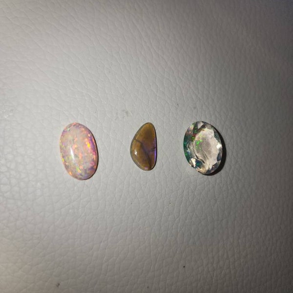 Opale Noble Doublet D’Australie – Cabochon Multicolore 1.20cts, Collection Ou Cadeau