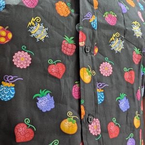 Single Piece of Demon Fruit Button up Shirt - Etsy