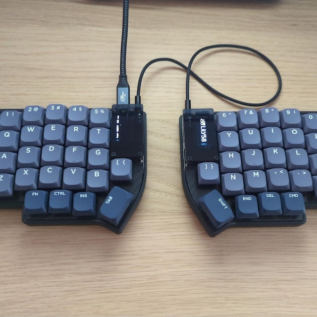 すぐに使える Lily58 Pro 分割キーボード、組み立て済み MX キー 