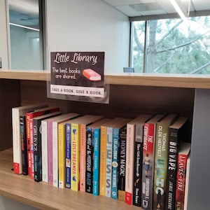 Little Library Printable - Welcome to Our Little Library School Library ...