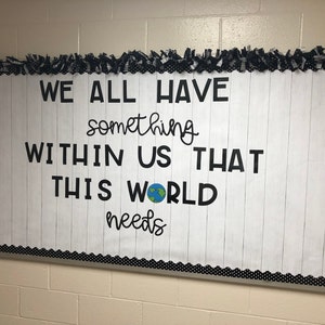 Bulletin Board Letters We All Have Something Within Us - Etsy