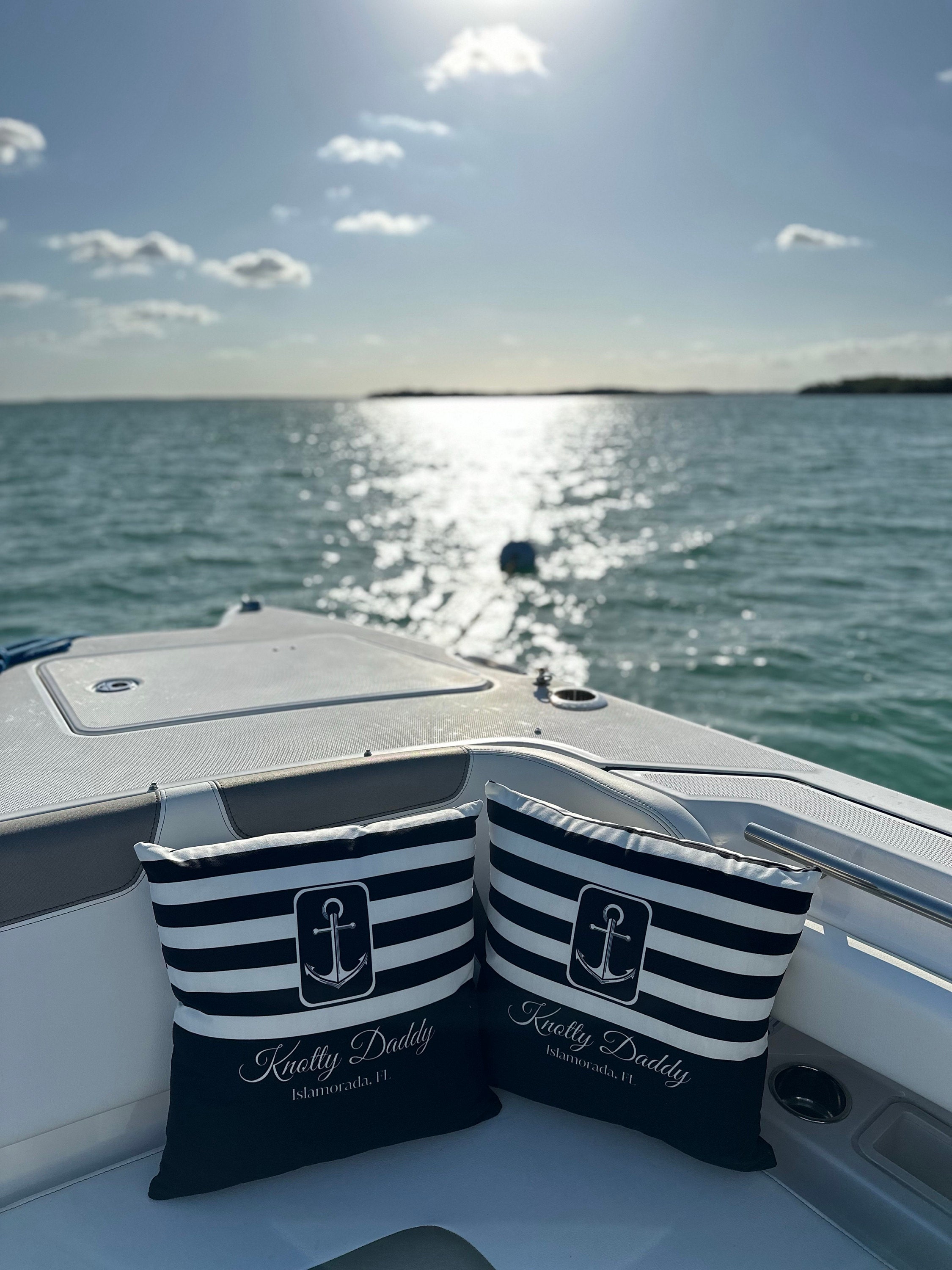 Nautical Boat Cushion, Boat Pillow, Boat Accessories, Boat Gift Ideas Personalized, Boat Decor, Nautical Decor, Boat Owner, Boat Name, Yacht