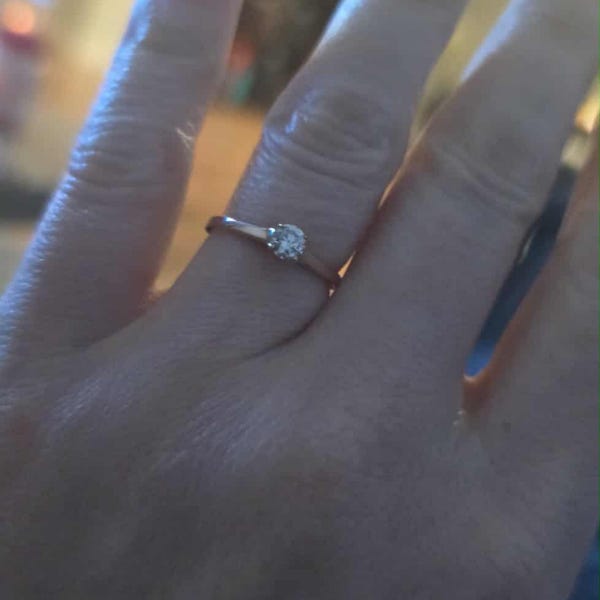 Diamond Rings That Real 0.25 Ct Diamond Ring, 14K Diamond Ring, Real Natural Diamond Ring, Real ...
