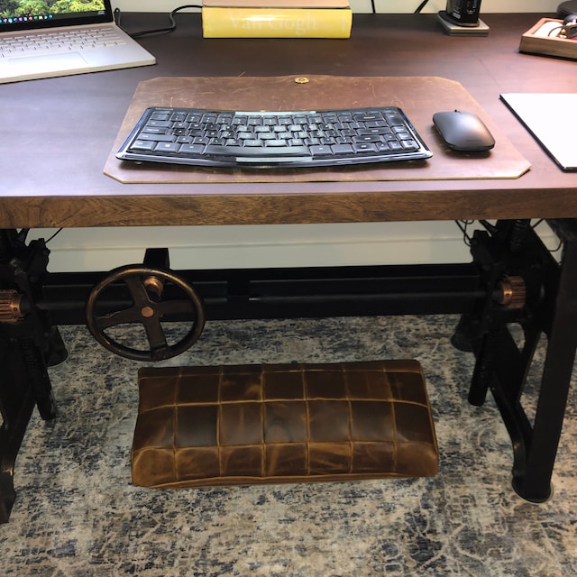 Desk Pad Custom Size Organizer Blotter · Black by Capra Leather