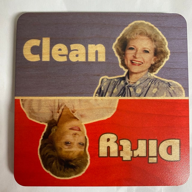 Rose and Blanche Dirty/Clean Dishwasher Magnet – Pigment