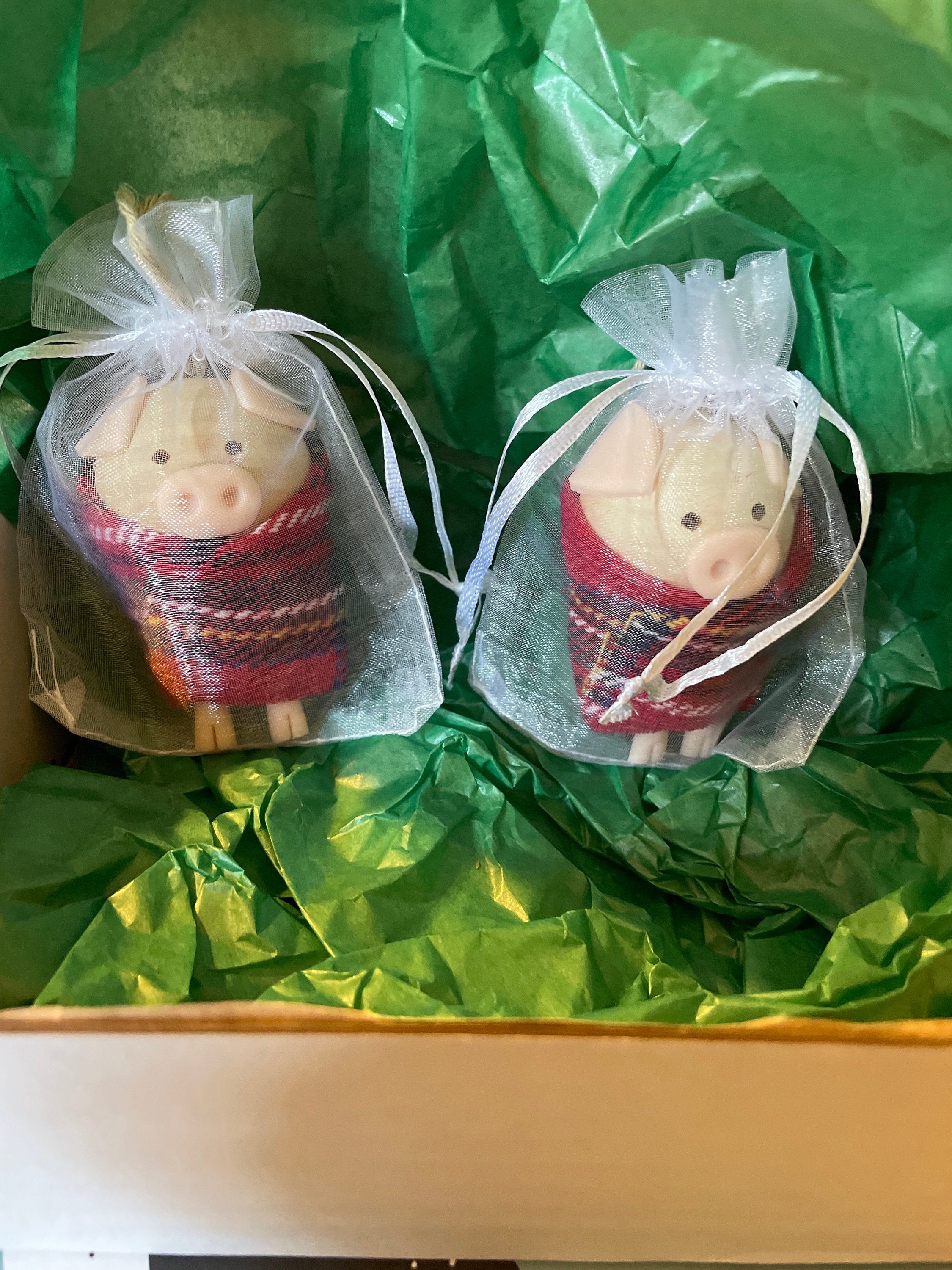 Pigs in blankets Christmas decoration, Christmas ornament, Tree decoration, Christmas decor, Christmas tree, vegan gift, pig lover