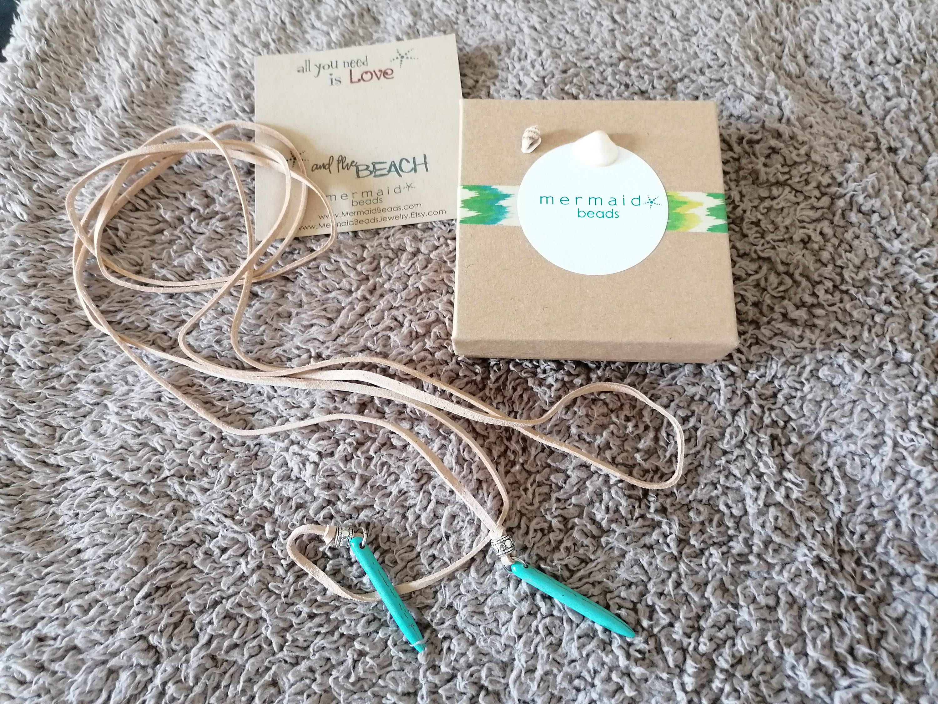TURQUOISE LEATHER CHOKER necklace | coastal cowgirl western jewelry | boho lariat y necklace | vegan leather | adjustable wrap | NELE2AC