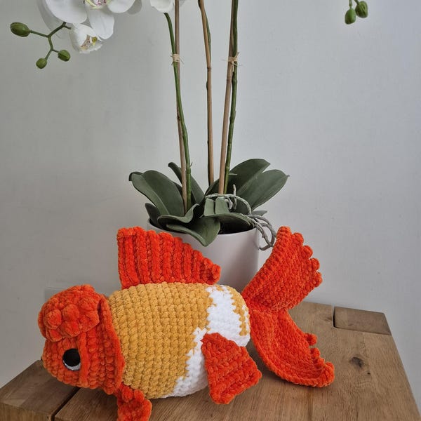 Crochet Goldfish Pattern Oranda Fish Pet Goldfish Download Amigurumi ...