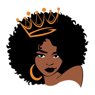 Woman SVG, Afro SVG, Black Woman SVG, Afro Woman Svg, Black Queen Svg ...