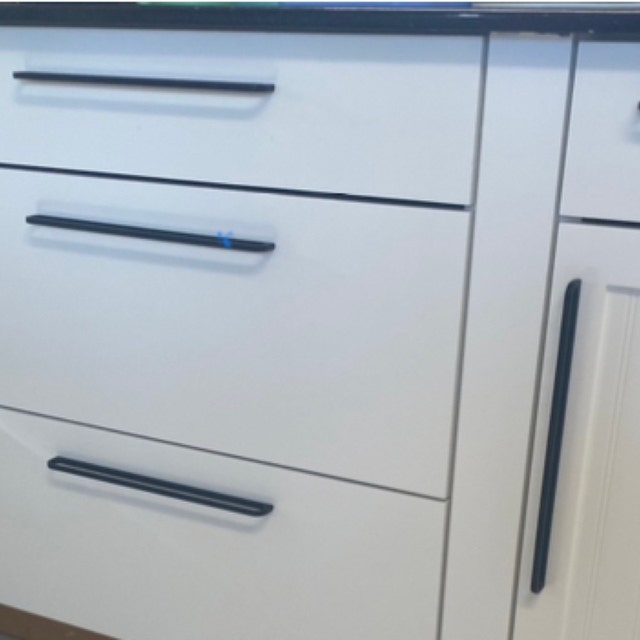 3.78'' 5'' 7.55'' 12.6'' Modern Cabinet Handles Knobs Hardware Black Drawer  Pulls Dresser Knobs Kitchen Hollow Cupboard Handle Hardware 
