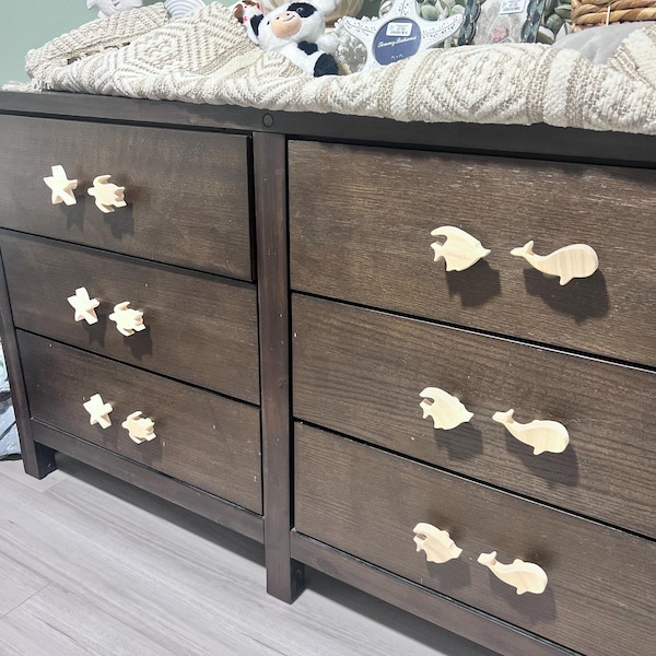 Sea Animal Shaped Dresser Knobs for Nursery. Dresser Knobs for Baby and ...