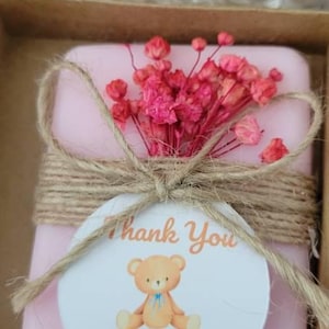 Bear Hug Soaps - Handcrafted, Colorful and Scented Artisan Bath Bars | Baby Shower Soaps | Personalized Baby Shower Favors | 1.75oz