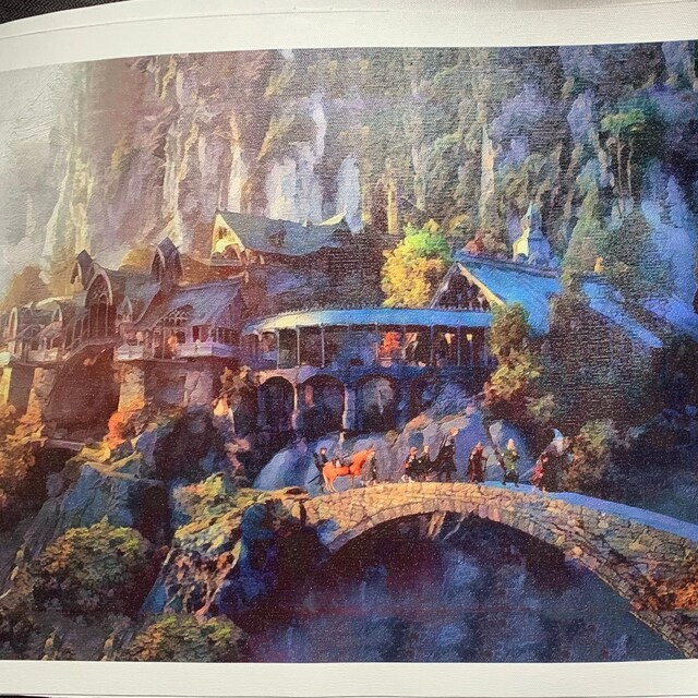 裂け谷を去る仲間たち キャンバスプリント、ロード・オブ・ザ・リング