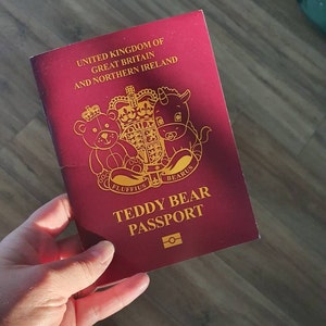 Toy Passport personalised Including Photo - Etsy