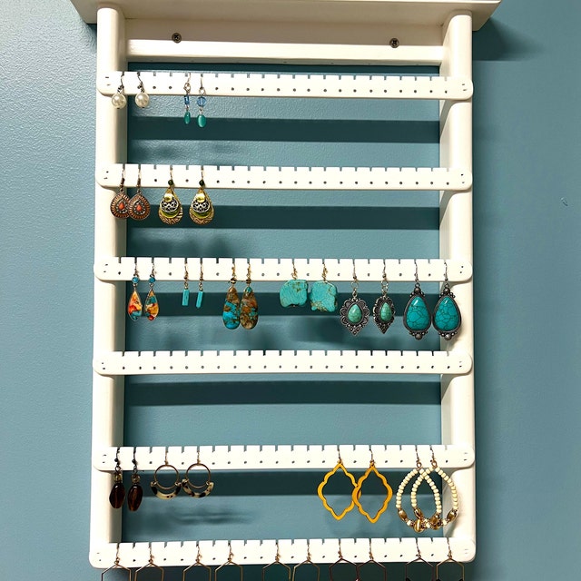 Jewelry Organizer Wall, Earring Holder Wall, Wall Jewelry