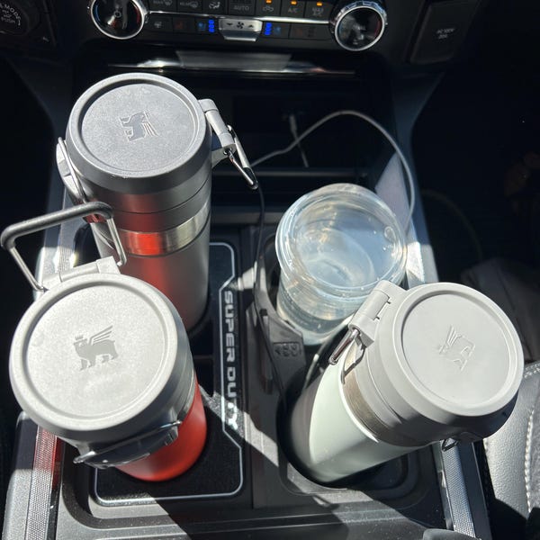 Dashboard In Dash Cup Holder For Ford F250 F350 F450 F550 Super Duty 2008 2016 8c3z2513562af Black - Foto 2