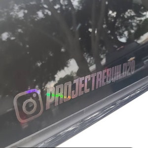 INSTAGRAM AUFKLEBER AUTO je 2x ✓ [Insta - Holo - Sticker] Sticker EUR 6,99  - PicClick DE