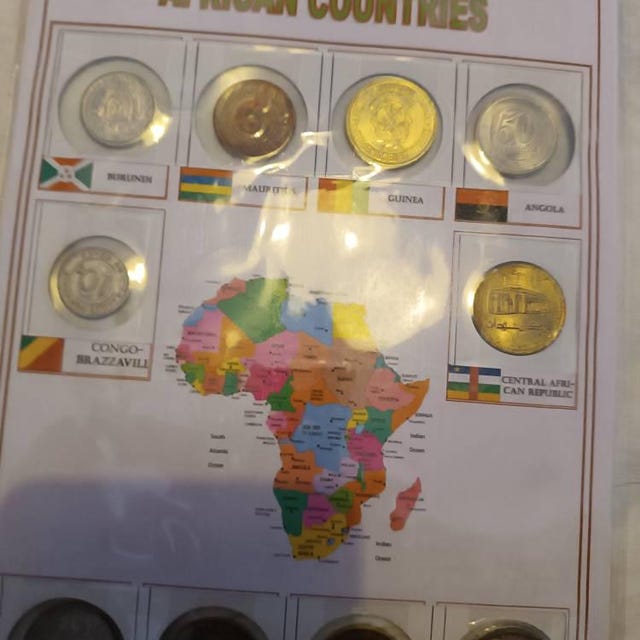 Lot 10 PCS Different Africa Coins From 10 African Countries Pack