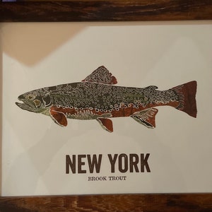 Indiana State Fish Map Art Nature Outdoor Art Vintage Map - Etsy