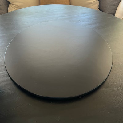 Ultra Thin Low Profile Wood Lazy Susan for Dining Table or Counter Top ...