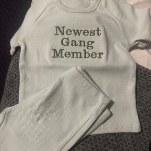 Summer Personalised Child Ribbed Sets Embroidered Kids Sets ...