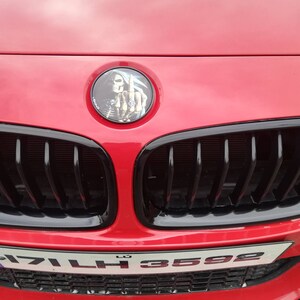 Kompatibel mit BMW Emblem 82mm 51148132375 74мм 51148219237 Hood Trunk  Badge Skull - .de