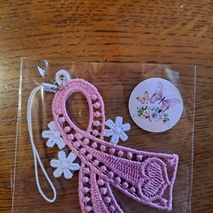 FSL Pink Ribbon - Free Standing Lace Machine Embroidery Designs Instant ...