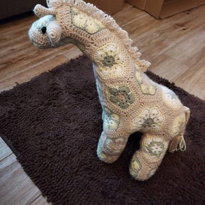 Jedi the Curious Giraffe African Flower Crochet Pattern - Etsy