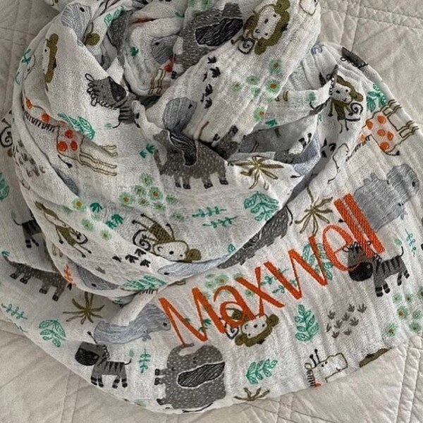 Little King Lion-Print Baby Blanket & Wrapping Shawl – Soft Swaddle, Nursing Cover, Stroller Wrap, Breathable Muslin main image 1