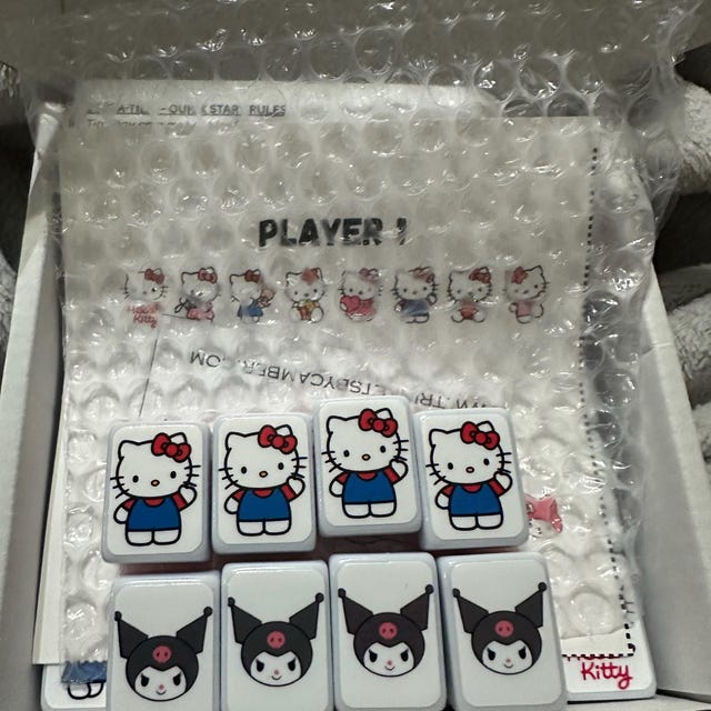 キティと仲間たちの麻雀牌ゲーム：メモリーマッチ、ゴーフィッシュ