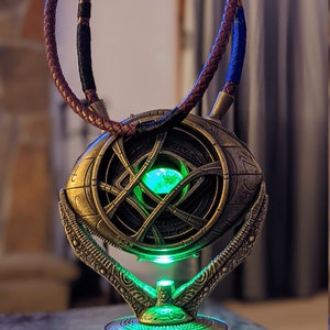 Dr Strange Eye of Agamotto Necklace Doctor Strange in the Multiverse of Madness Metal1 1 Scale Eye of Agamotto Cosplay Movie Prop Replica Etsy Canada