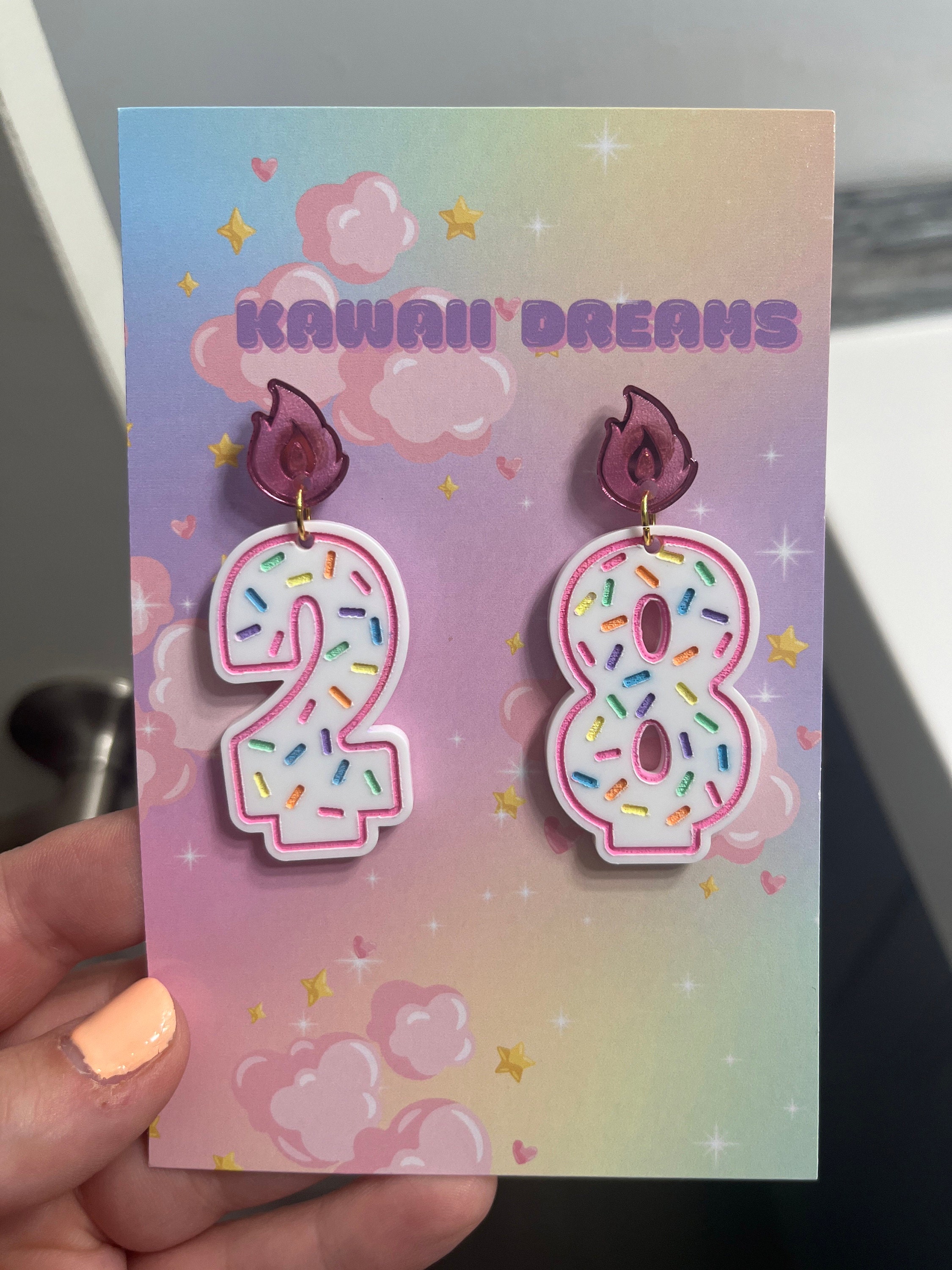 Birthday Candle Earrings