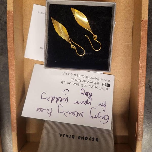 Wide Hammered Hoops- Gold