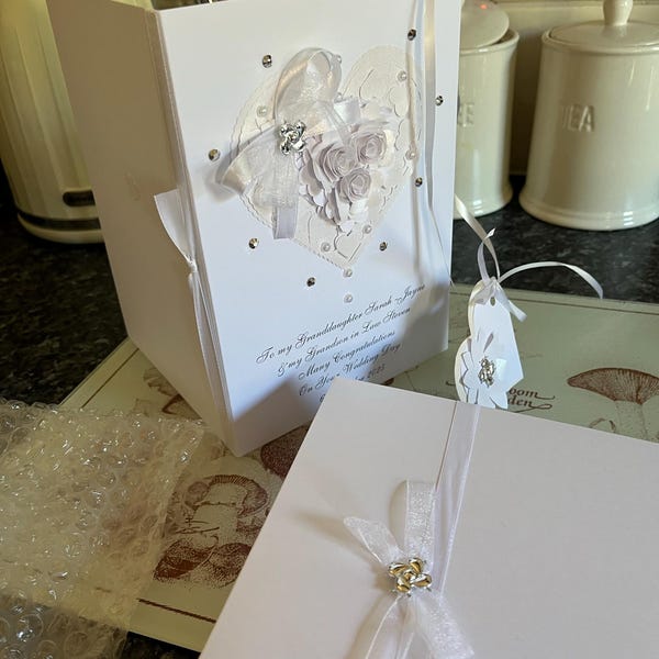 Wedding Day Luxury Handmade Personalised Card Engagement Anniversary ...