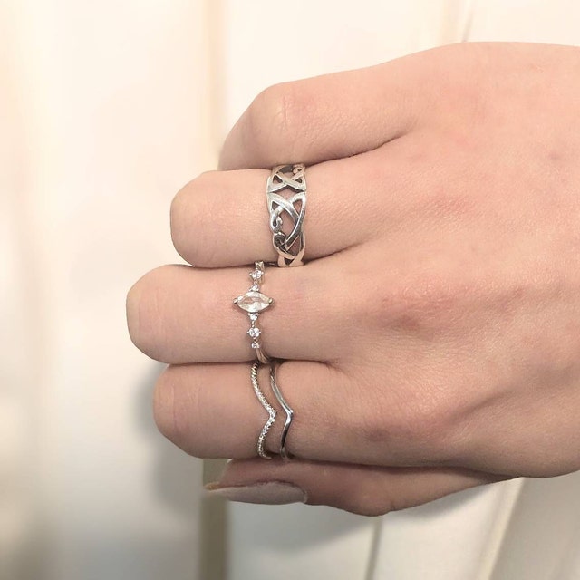 Ava Dainty Ring Sterling Silver Rings for Women Rose Gold Filled