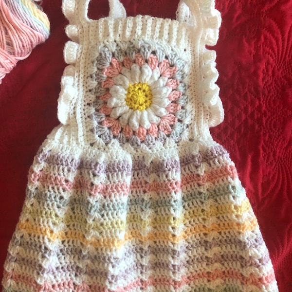 CROCHET SUNDRESS CITRON DAISY CHECK main image 0