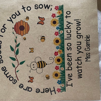 End of Year Gifts for Class Bee Friendly Seed Packet End of Term Gift ...