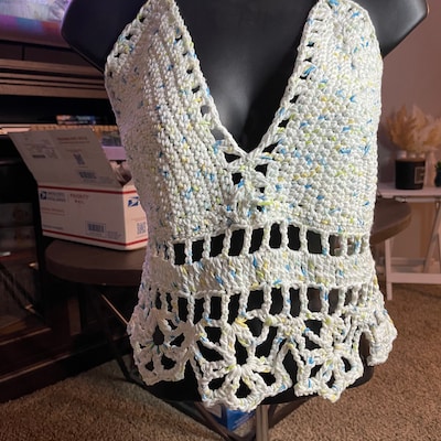 Crochet Pattern Summer Halter Top Crop Top by (Download Now) - Etsy