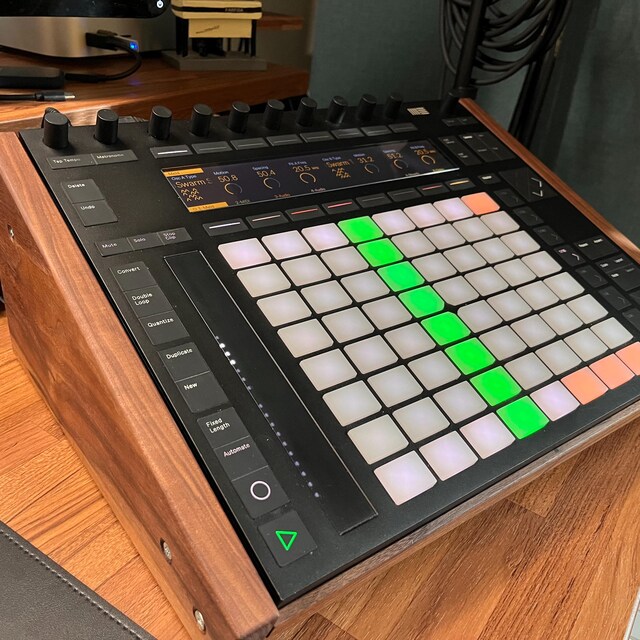 Ableton Push 2 + ウッドスタンド MIDIコントローラー Ableton Push 木製スタンド Ableton Push 2用 / シンセサイザー