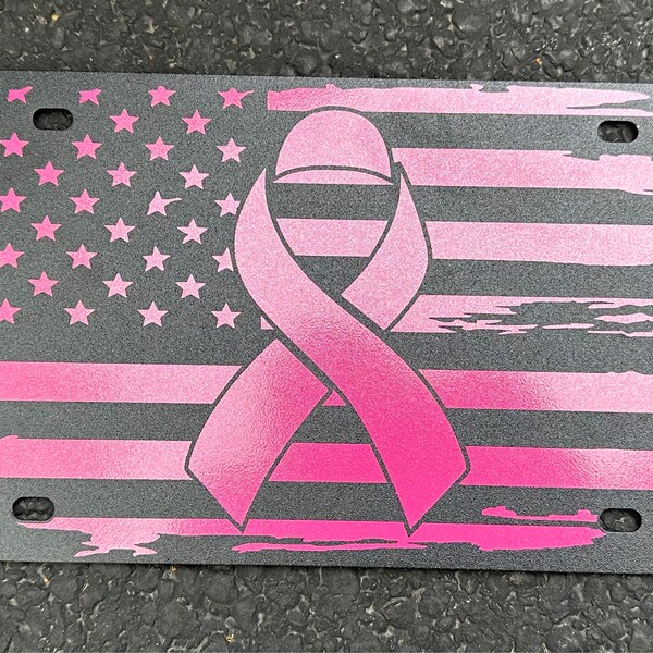 Nouiseuns Black American Flag License Plate - 6x12 Inch Rust-Resistant Metal Front Plate For Cars & Trucks
