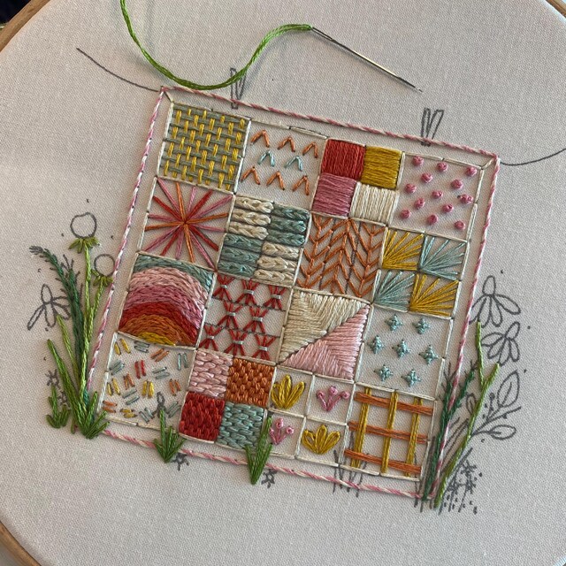 Cozy Quilt Embroidery Pattern - Instant Digital Download