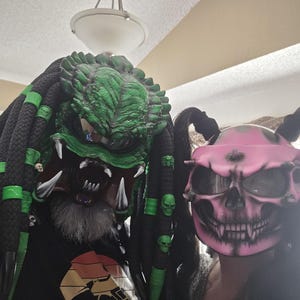 Predator motorcycle helmet. DOT&ECE certified. Kawasaki green