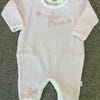 Friedknit Creations Baby Boys Take Me Home Gown with Hat - Light Blue main image 1