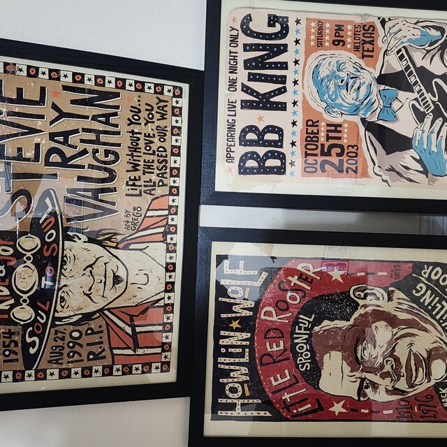 BB King Blues Folk Art Concert Poster - 12