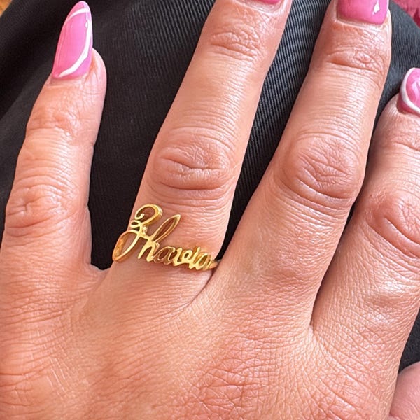 Custom Name Ring • Children Name Ring • Sterling Silver Ring ...
